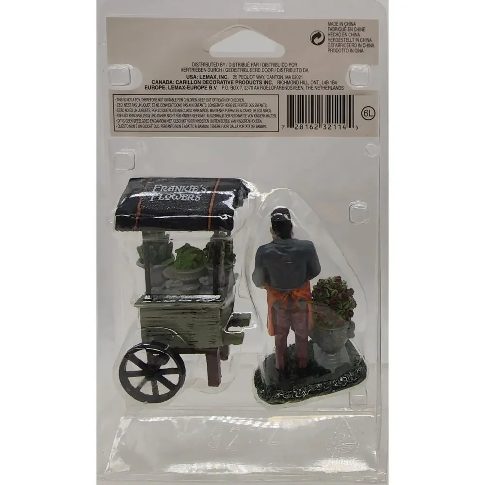 Lemax Spooky Town Graveyard Bouquets Cart Halloween Village Carnival Set Of 2